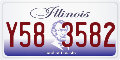IL license plate Y583582