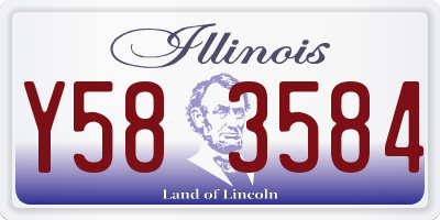 IL license plate Y583584