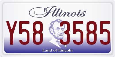 IL license plate Y583585
