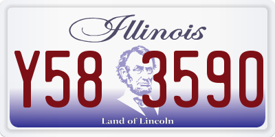 IL license plate Y583590