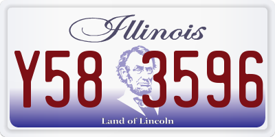 IL license plate Y583596