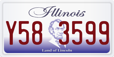 IL license plate Y583599