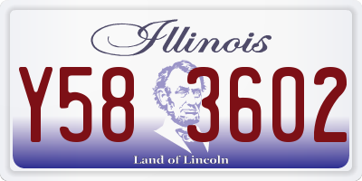 IL license plate Y583602