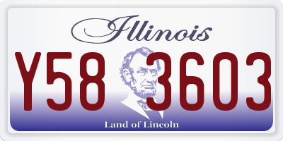 IL license plate Y583603