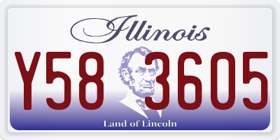 IL license plate Y583605