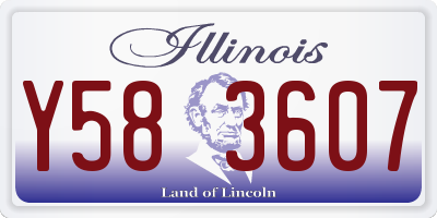 IL license plate Y583607