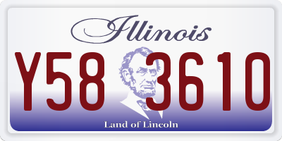 IL license plate Y583610