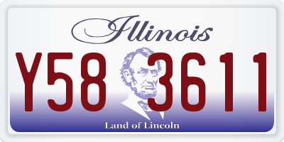 IL license plate Y583611