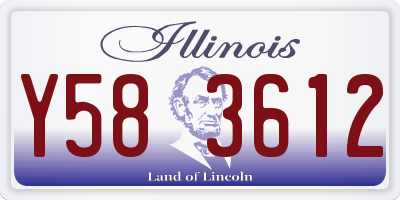 IL license plate Y583612