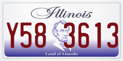 IL license plate Y583613
