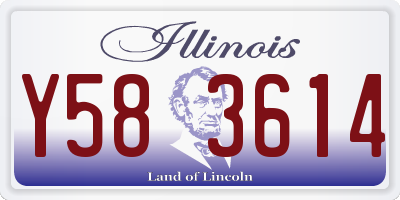 IL license plate Y583614