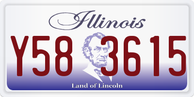 IL license plate Y583615