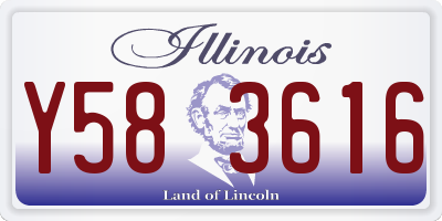 IL license plate Y583616