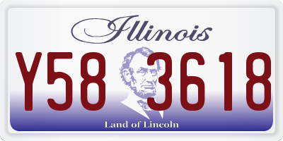 IL license plate Y583618