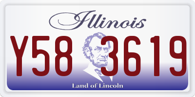 IL license plate Y583619