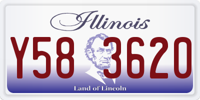 IL license plate Y583620