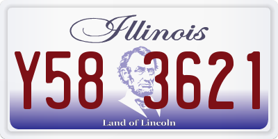 IL license plate Y583621