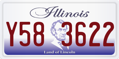 IL license plate Y583622