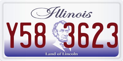 IL license plate Y583623