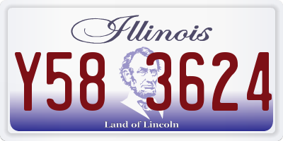 IL license plate Y583624
