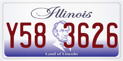IL license plate Y583626