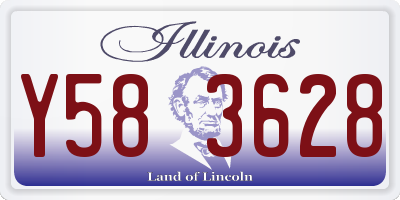 IL license plate Y583628