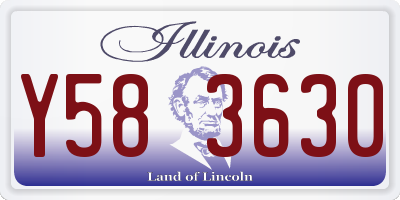 IL license plate Y583630