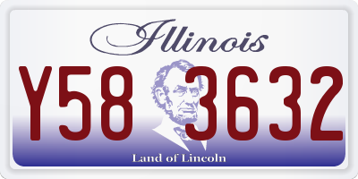 IL license plate Y583632