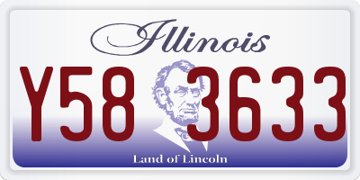 IL license plate Y583633
