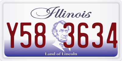 IL license plate Y583634