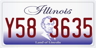 IL license plate Y583635