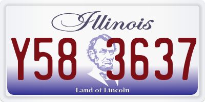 IL license plate Y583637