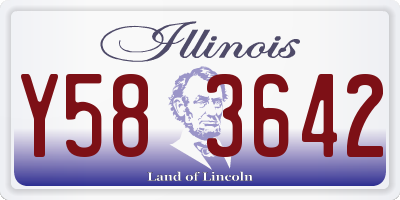 IL license plate Y583642