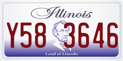 IL license plate Y583646