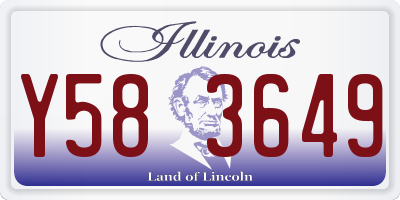 IL license plate Y583649