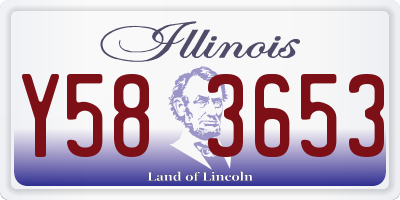 IL license plate Y583653