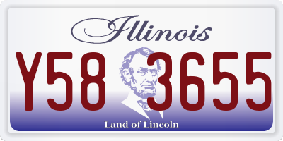 IL license plate Y583655