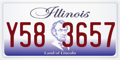 IL license plate Y583657