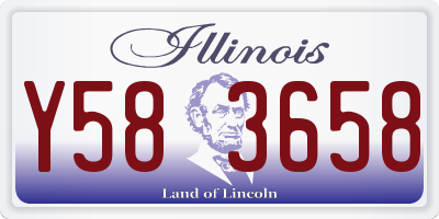 IL license plate Y583658