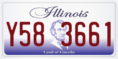 IL license plate Y583661