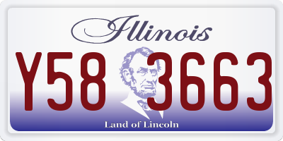 IL license plate Y583663