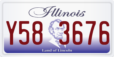 IL license plate Y583676