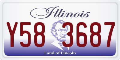IL license plate Y583687