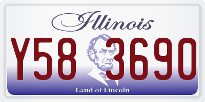 IL license plate Y583690