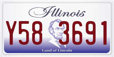 IL license plate Y583691