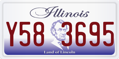 IL license plate Y583695