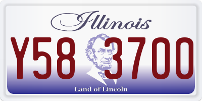 IL license plate Y583700