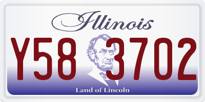 IL license plate Y583702