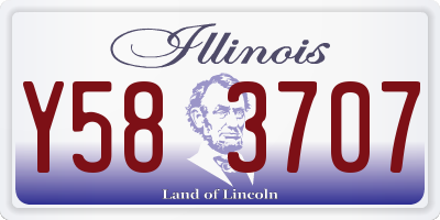 IL license plate Y583707