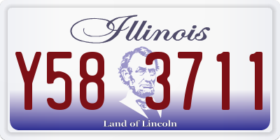 IL license plate Y583711